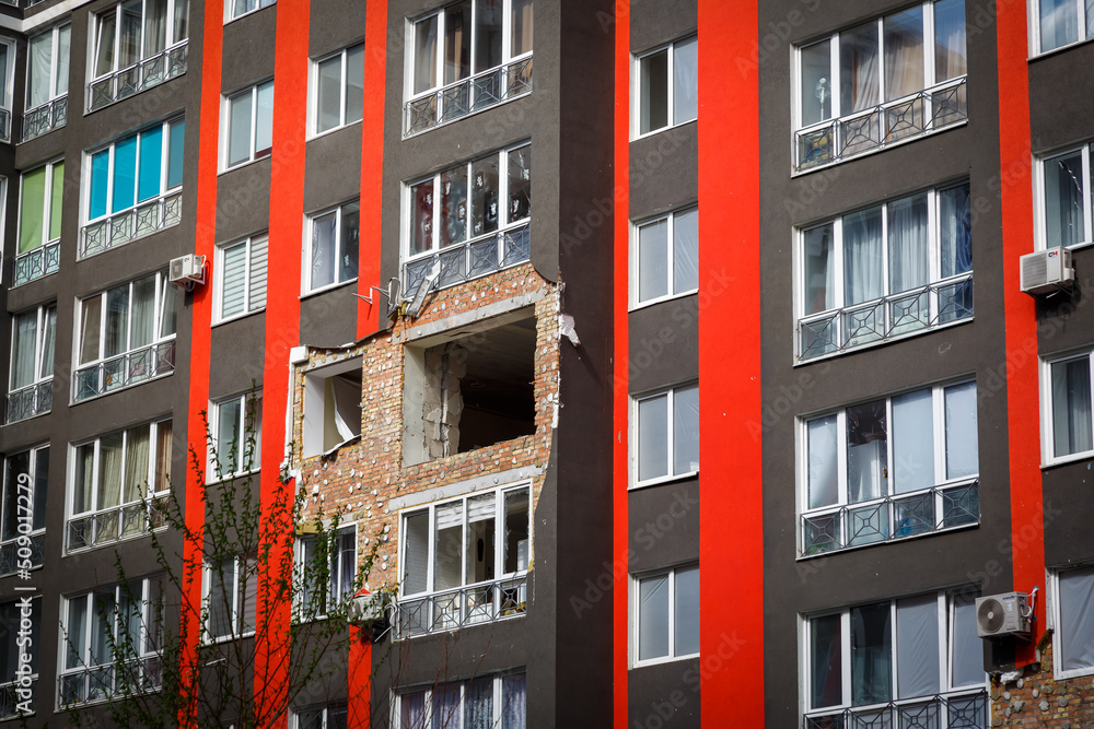 Fototapeta premium Destruction of Irpin