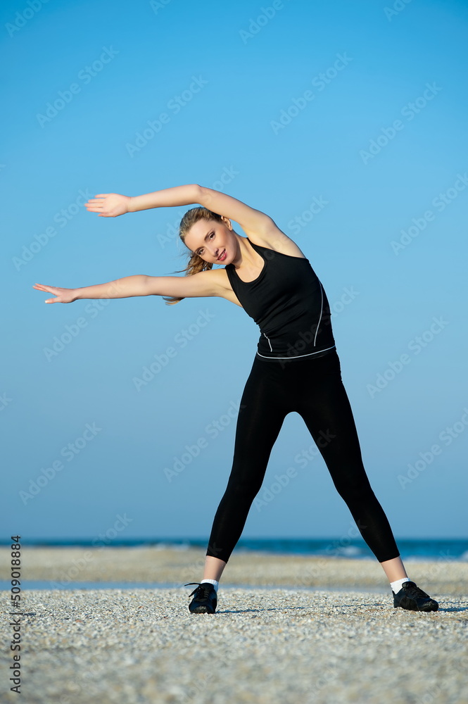Athlete on the beach Athlete on the beach