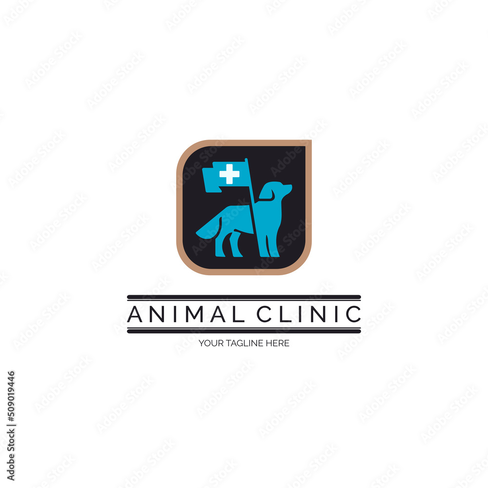 animal clinic dog logo template design for brand or company and other animal clinic dog logo template design for brand or company and other