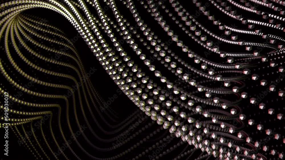 Vidéo Stock Bright loop.Design.A black background on which a large loop ...