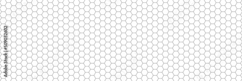 Hexagon white background. Geometric grid. Honeycomb texture. Honey wallpaper. Hex structure. Mosaic wall. Business presentation. Polygon cell banner. Computer data. Vector illustration