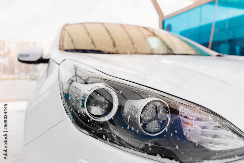 wet white car. self-service car wash. car washer. wet white car. self-service car wash. car washer.