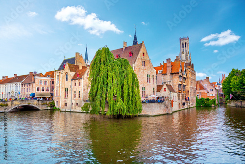 Quai of the Rosary in Bruges, Belgium