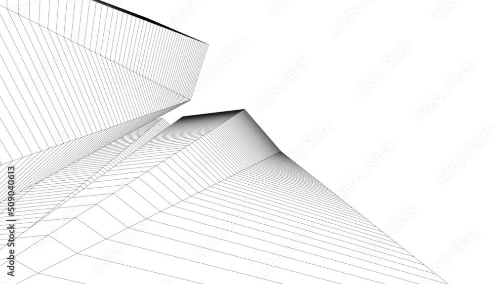 abstract architecture vector 3d illustration abstract architecture vector 3d illustration