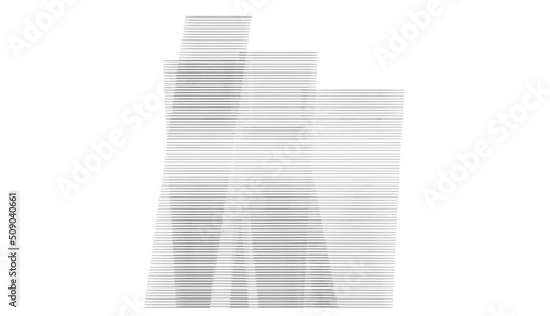 abstract architecture vector 3d illustration