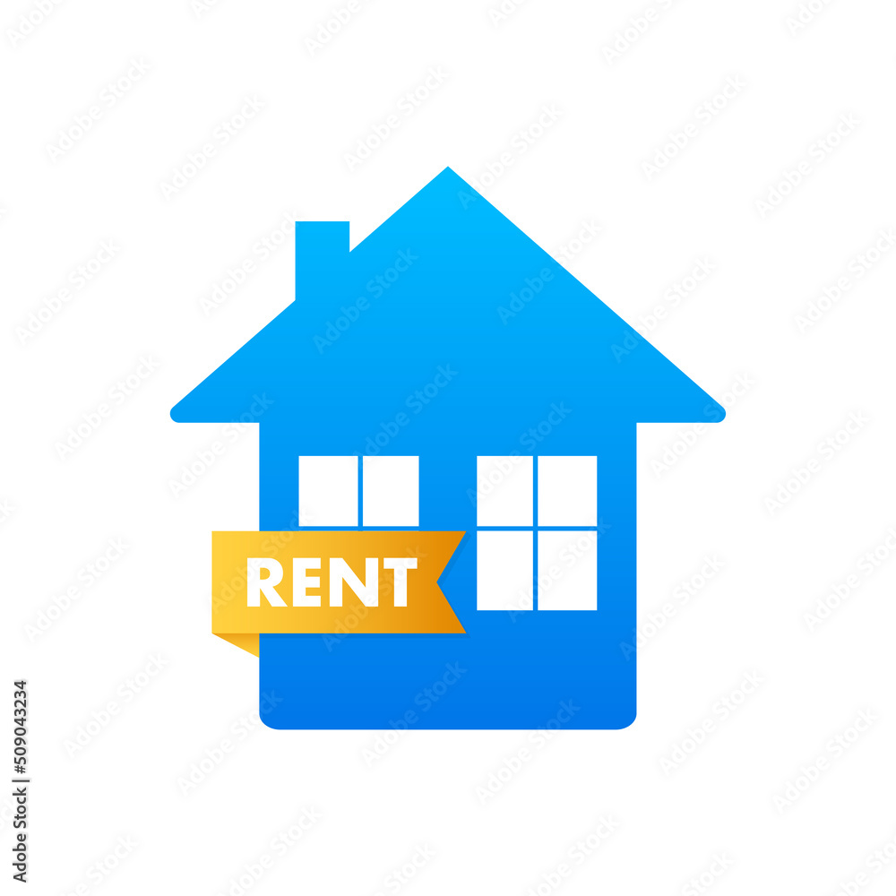 For rent house, concept. Real estate agent holds the key from the home. Template for sale, rent home. Vector illustration. For rent house, concept. Real estate agent holds the key from the home. Template for sale, rent home. Vector illustration.
