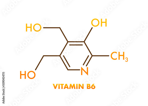Vitamin b6 formula for medical design. Vitamin b6 formula.