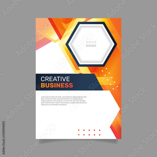 Gradient business workshop poster template. -  Vector.