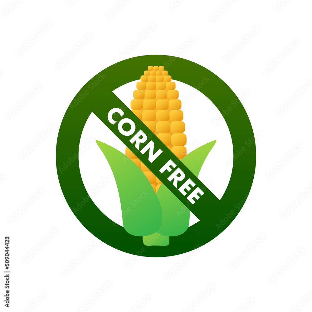 Cartoon corn free for promo design. Cartoon vector illustration Cartoon corn free for promo design. Cartoon vector illustration