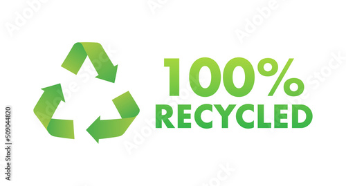 Button for paper design. Sustainable packaging. Flat 100 percent recycled for paper design