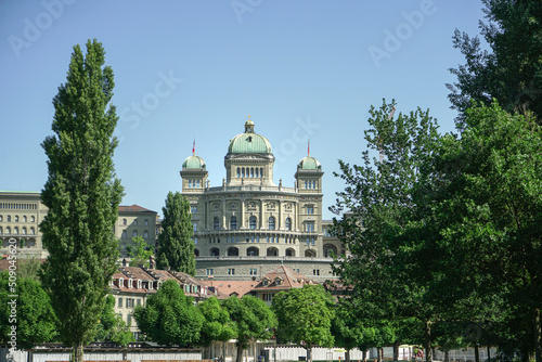 Federal Palace of Switzerland. Bern, Switzerland - June 2022