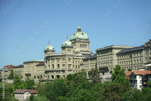 Federal Palace of Switzerland. Bern, Switzerland - June 2022