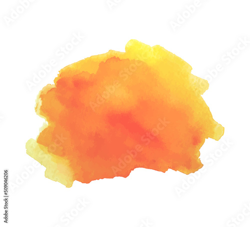 Watercolor spot. Colored aquarelle sample. Hand drawn watercolour splotch
