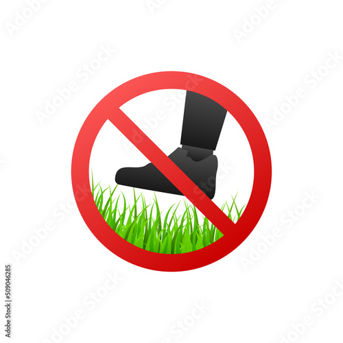 Do on green background. Red sign forbidden
