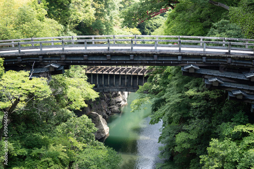 Bridge Saruhashi of Otsuki City photo