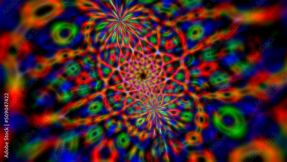 Abstract gadient neon fractal background. Abstract gadient neon fractal background.