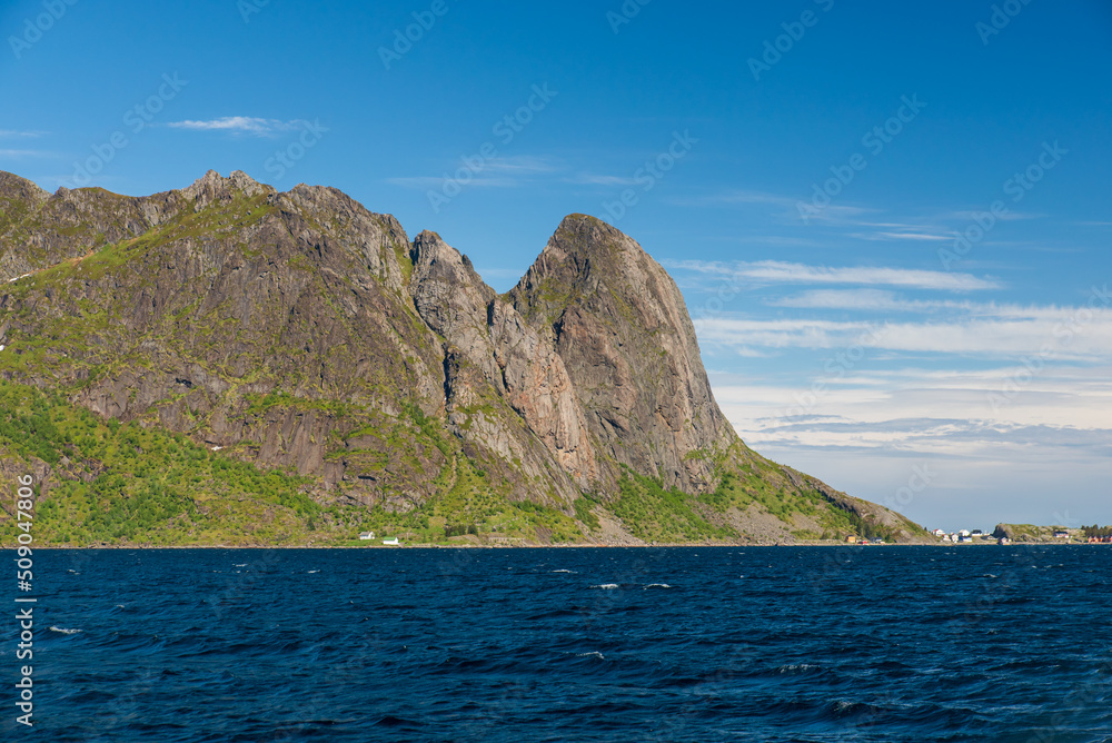 View of Moskenesoya Island in north Norway
