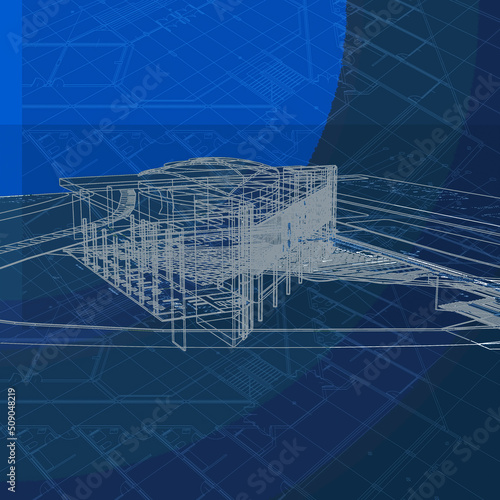 3d architectural drawing