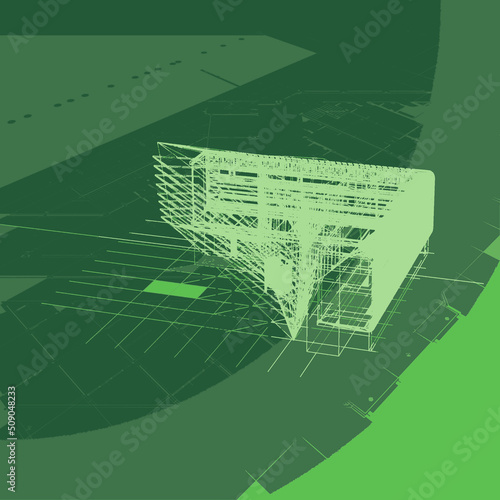 3d architectural drawing