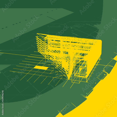 3d architectural drawing
