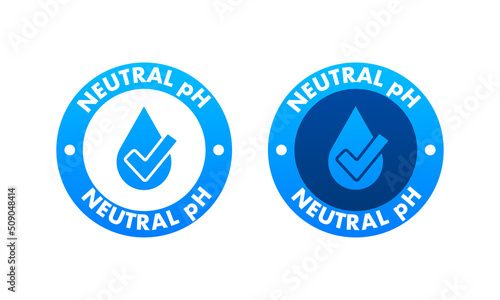 Icon with neutral ph. Vector logo. Logo symbol