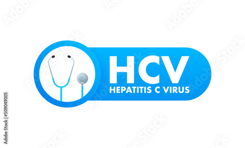HEPATITIS C VIRUS. For healthcare design. World health day concept. Vector illustration