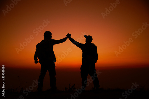 Hiker with backpack