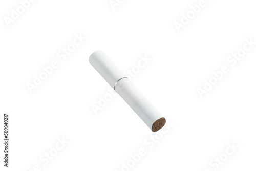Heated tobacco stick. Tobacco stick on a white background.