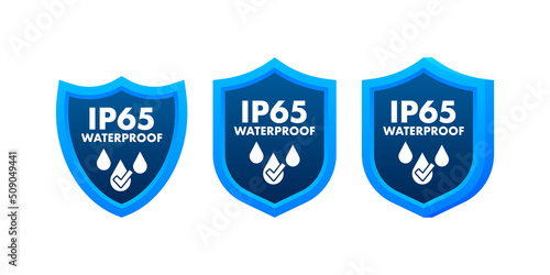 IP65 waterproof, water resistance level information sign
