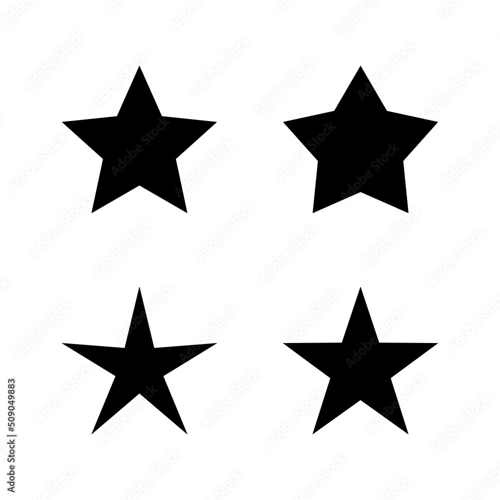 Star icon vector. rating sign and symbol. favourite star icon Star icon vector. rating sign and symbol. favourite star icon