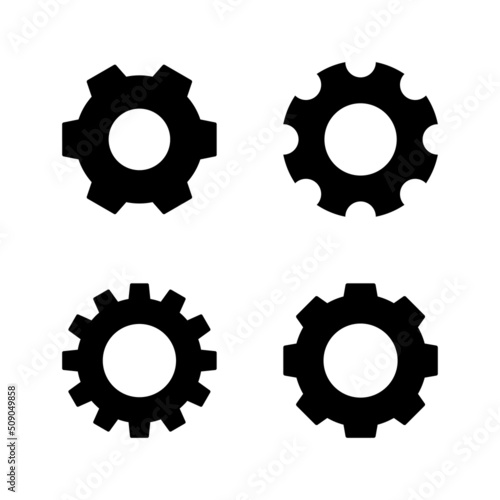 Setting icon vector. Cog sign and symbol. Gear Sign