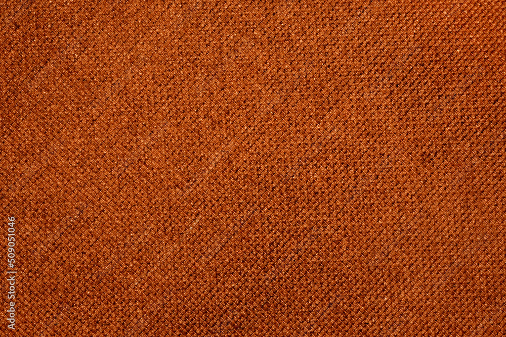 Fototapeta premium Close-up of red texture fabric cloth textile background