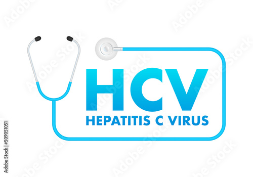 HEPATITIS C VIRUS. For healthcare design. World health day concept. Vector illustration photo