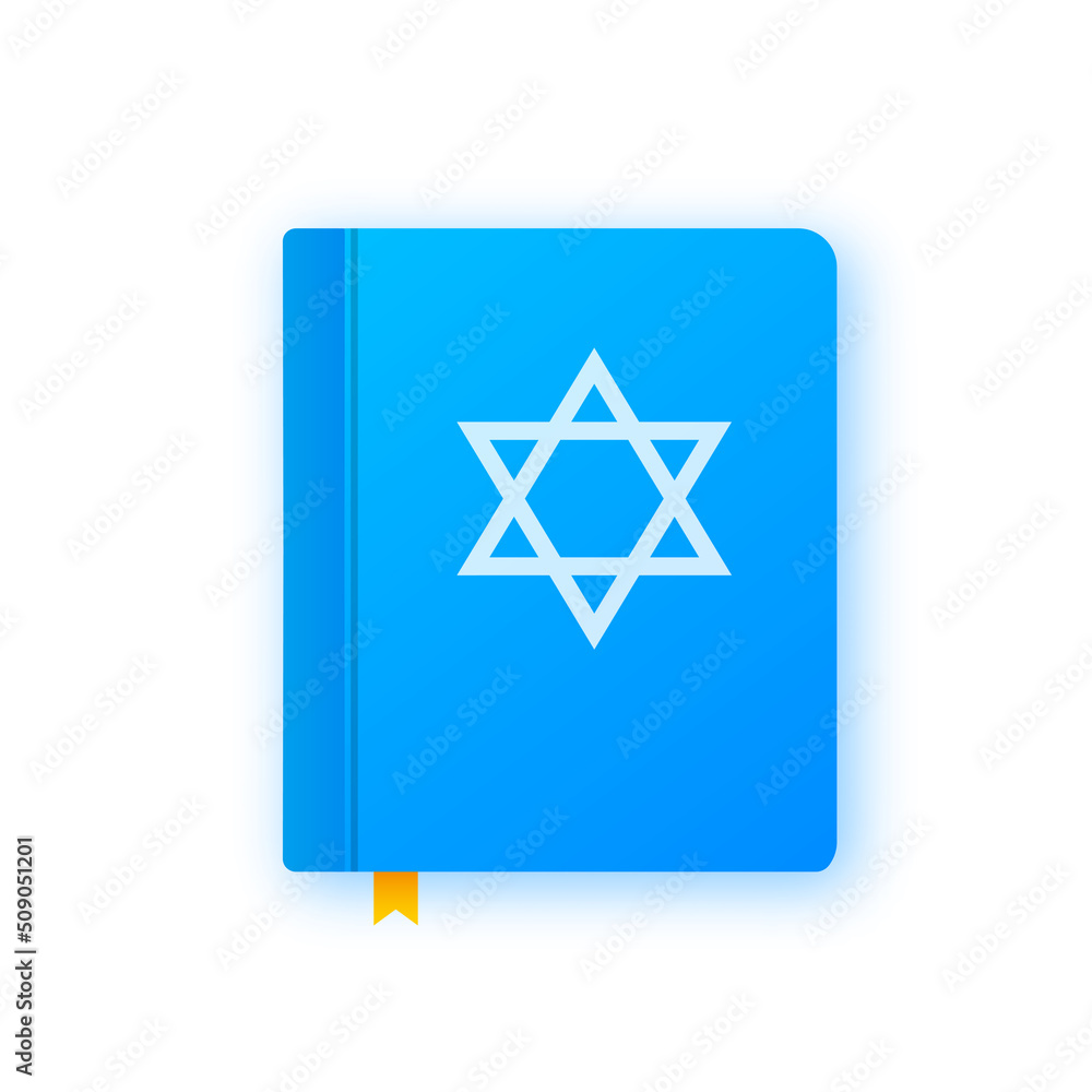 Star david torah on white background. Isometric vector. Vector illustration isolated Star david torah on white background. Isometric vector. Vector illustration isolated