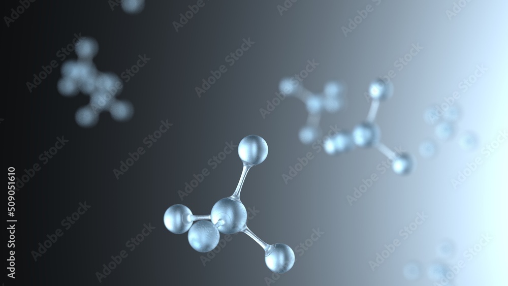 Molecular structure of crystal atom under blue-black lighting background. Concept image of vaccine development, regenerative and advanced medicine. 3D illustration. Molecular structure of crystal atom under blue-black lighting background. Concept image of vaccine development, regenerative and advanced medicine. 3D illustration.