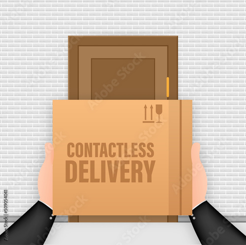 Contactless delivery for concept design. Contactless delivery.