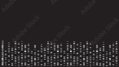 Genome Sciences Background of Fluorescent DNA Bands