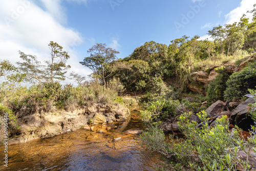 natural landscape in the district of São Bartolomeu, city of Ouro Preto, State of Minas Gerais, Brazil