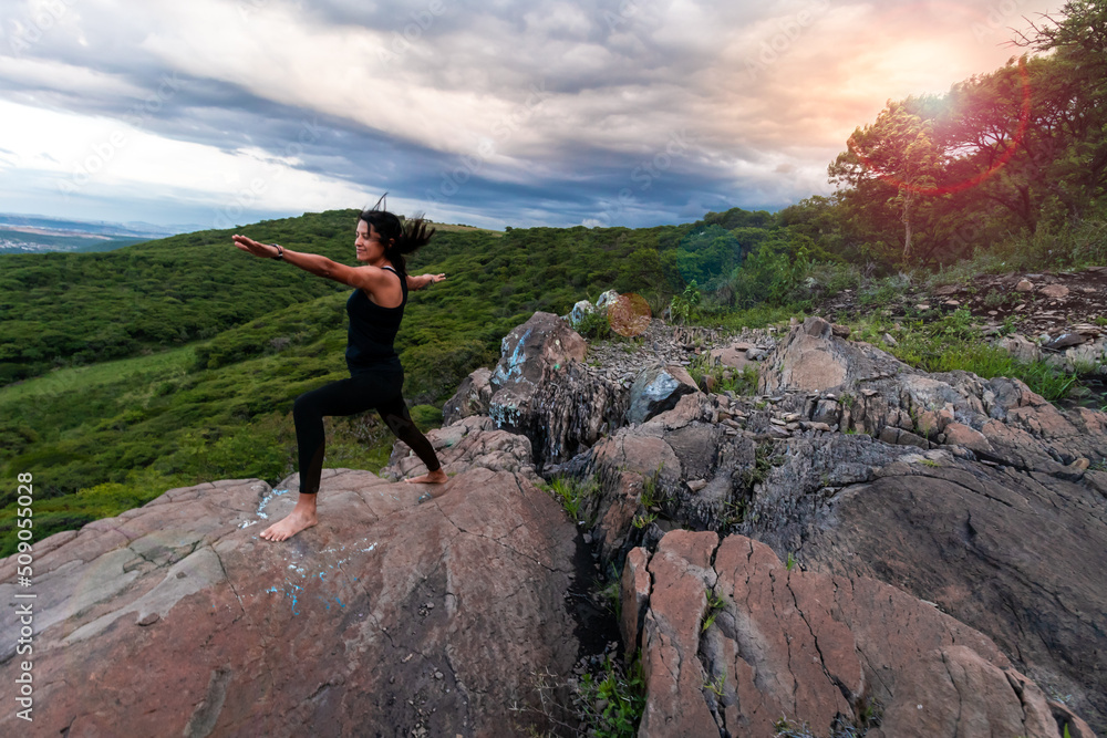 Obraz premium mountain yoga