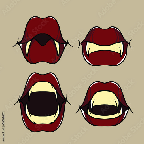mouth vector illustration
