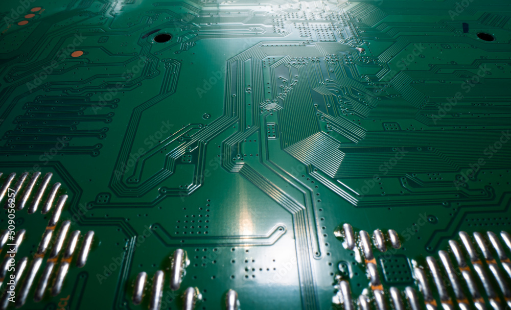 Technology background with circuit board. Electronic computer hardware ...