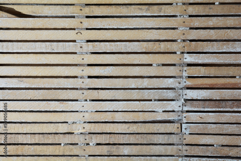 Plaster and lath walls that make great construction and grunge texture for backgrounds or old house photos - obrazy, fototapety, plakaty 