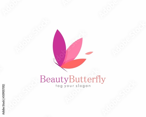 Beauty butterfly logo inspiration design