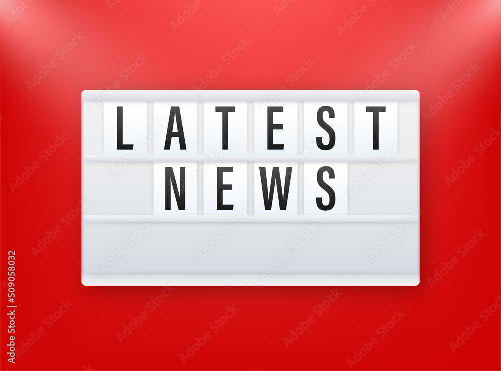 Lightbox with latest news. Megaphone banner. Web design. Vector stock illustration. Lightbox with latest news. Megaphone banner. Web design. Vector stock illustration.