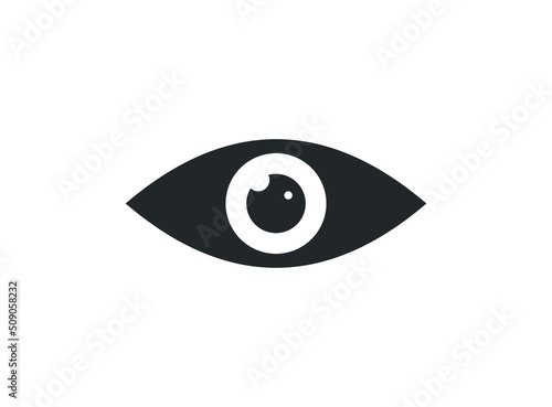 Eyes icon vector. Vision icon symbol isolated