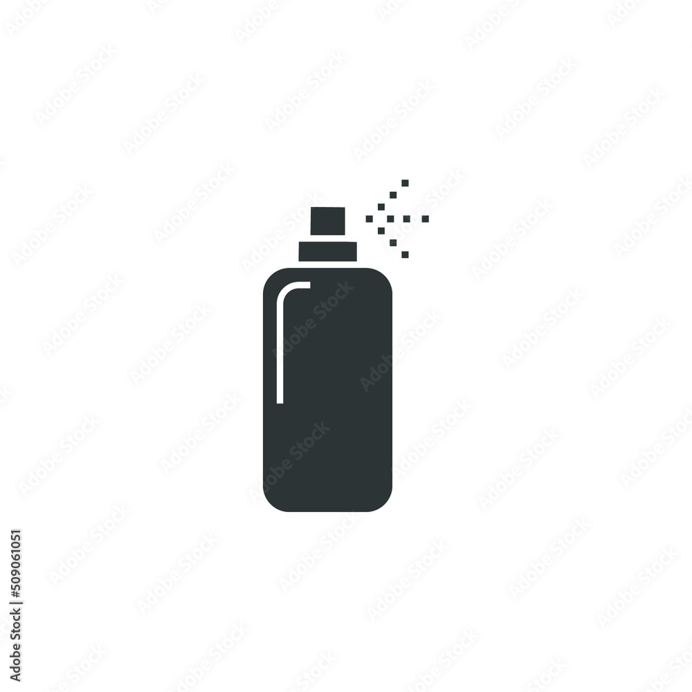 Vector sign of the Bottle spray symbol is isolated on a white background. Bottle spray icon color editable. Vector sign of the Bottle spray symbol is isolated on a white background. Bottle spray icon color editable.