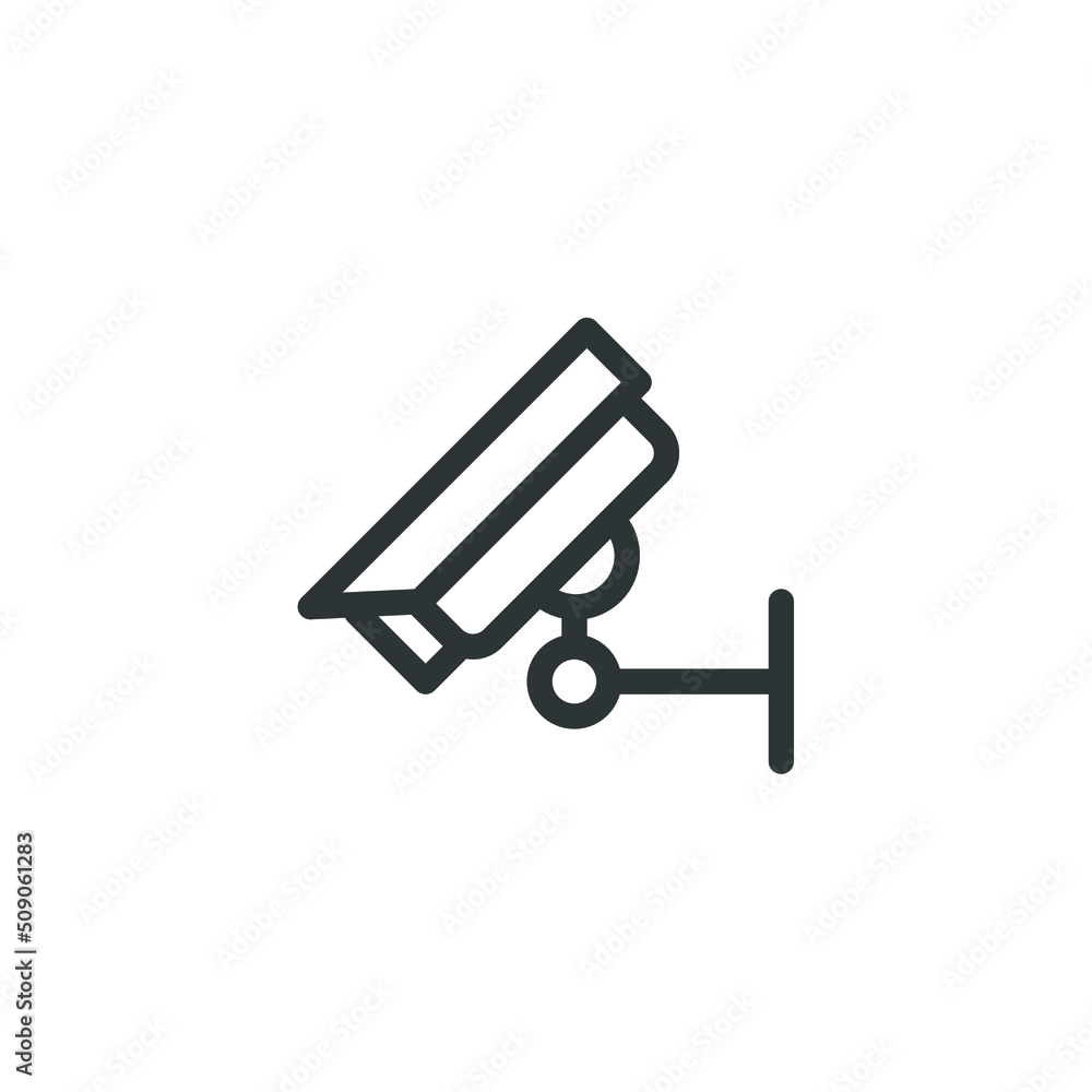 Vector sign of the cctv symbol is isolated on a white background. cctv icon color editable. Vector sign of the cctv symbol is isolated on a white background. cctv icon color editable.