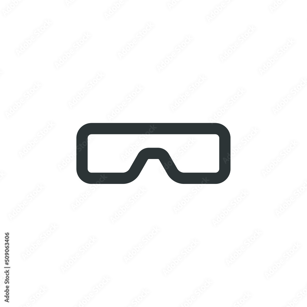 Vector sign of the Glasses symbol is isolated on a white background. Glasses icon color editable. Vector sign of the Glasses symbol is isolated on a white background. Glasses icon color editable.