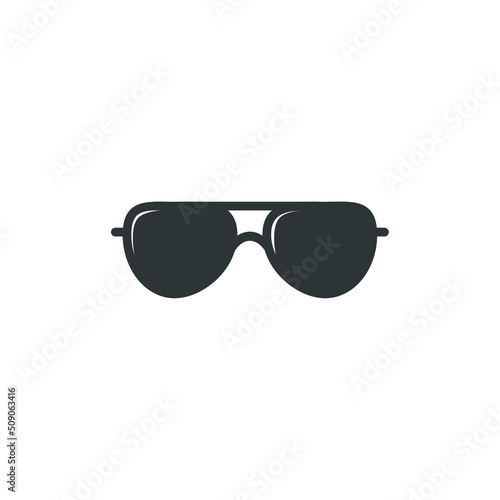 Vector sign of the Glasses symbol is isolated on a white background. Glasses icon color editable.