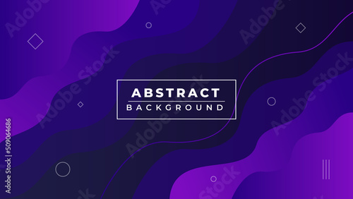 Colorful Gradient Fluid Background Design with Purple Color.